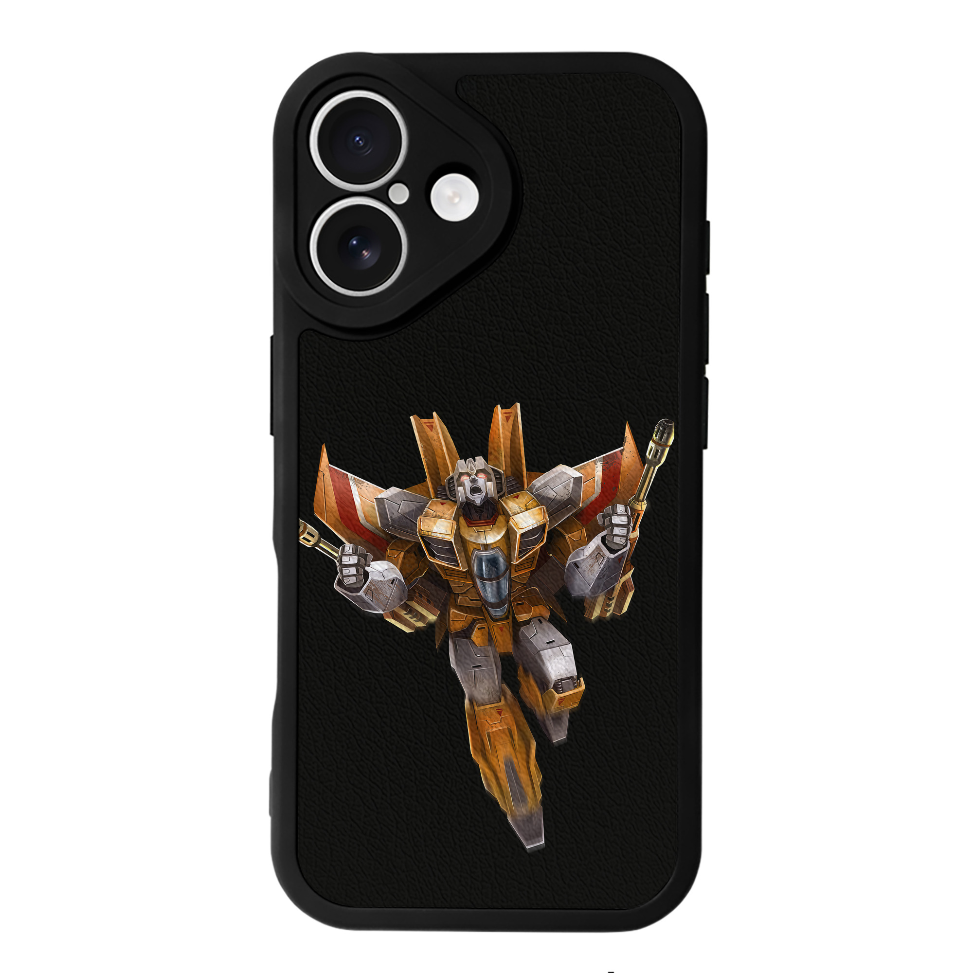 （画像用） Transformers トランスフォーマー 【iPhone 16シリーズ対応】シリコンスマホケース（レザー調） 材質：シリコン